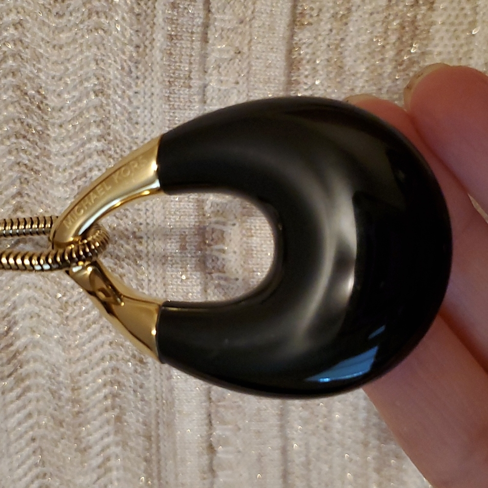 Michael Kors black and gold necklace - Picture 2 of 3